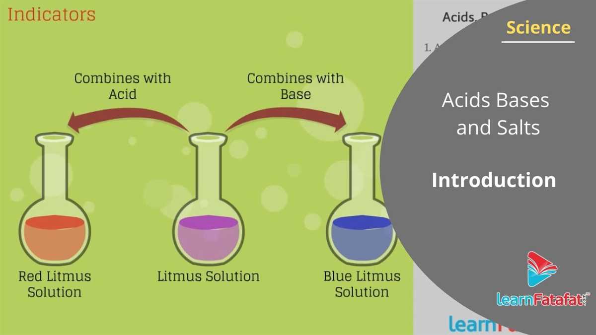 An in-depth analysis of the answers to the acids, bases, and salts worksheet Overview acids bases and salts worksheet answers