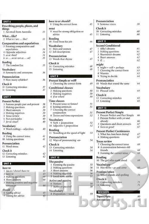 Vocabulary for success answer key