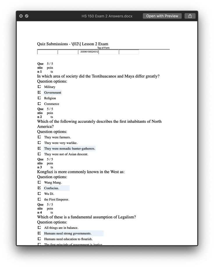 nfhs-exam-answers