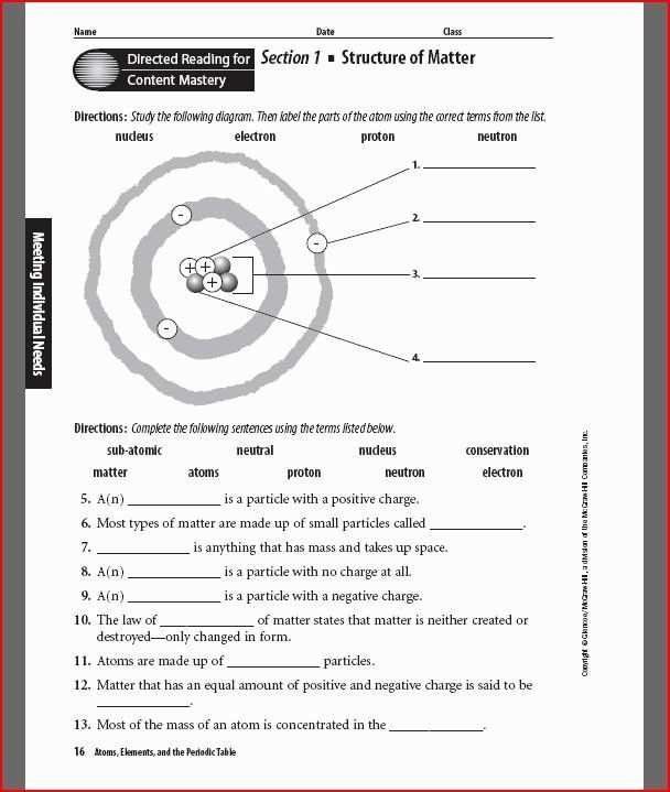 3. The Atom Board-Making Atoms Worksheet Answers