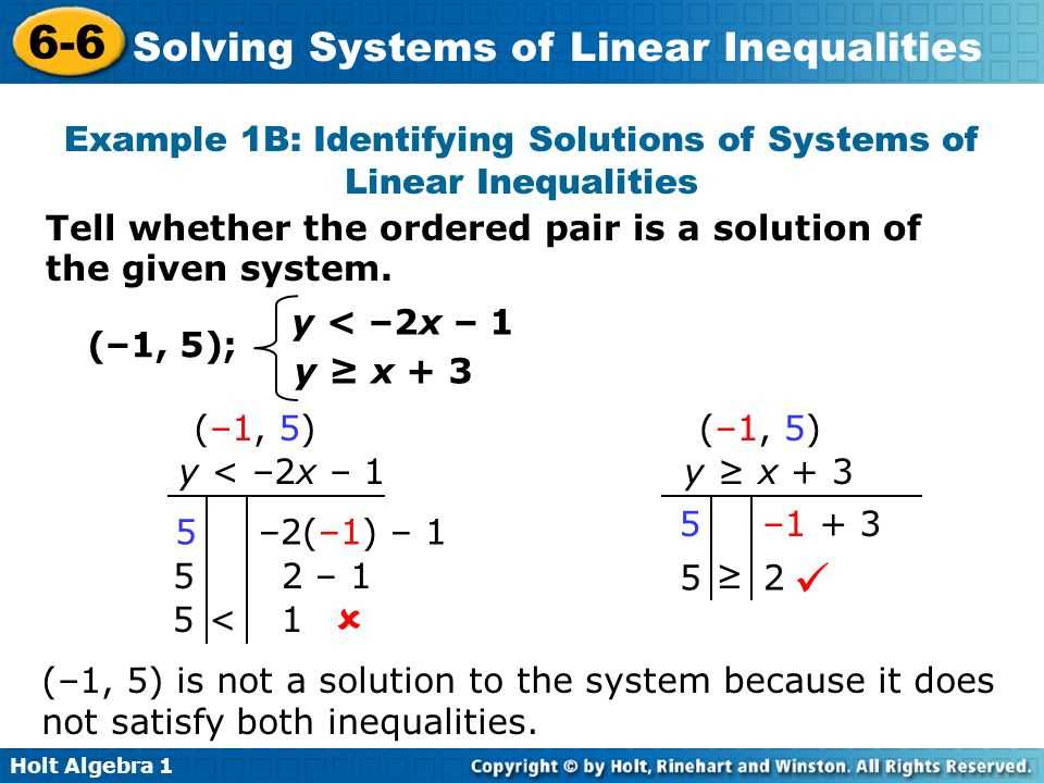 Unit Test for Systems of Equations and Inequalities