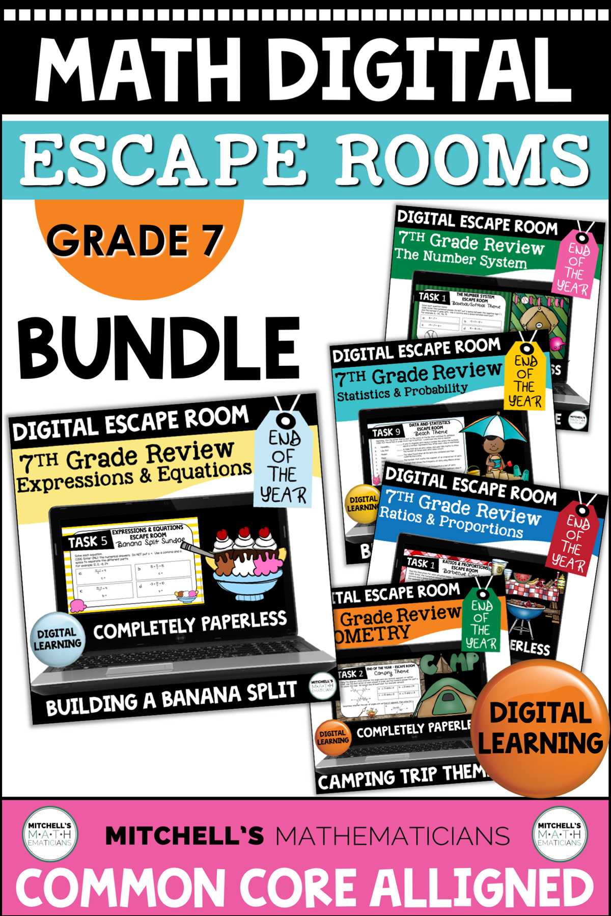Math Escape Room Themes