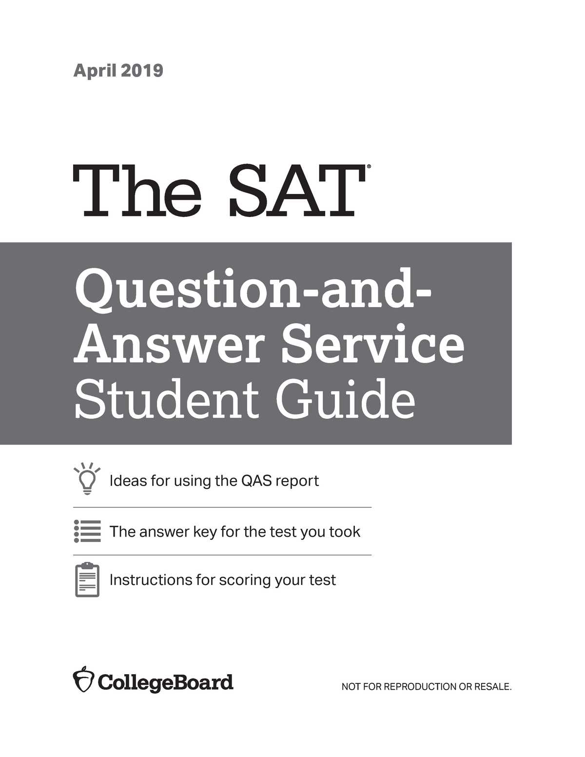 Understanding the Format of the SAT April 2019 Answer Key