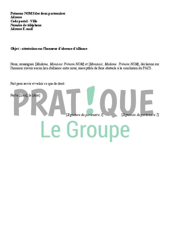 Important Points to Consider When Submitting Attestation sur l'honneur de residence principale