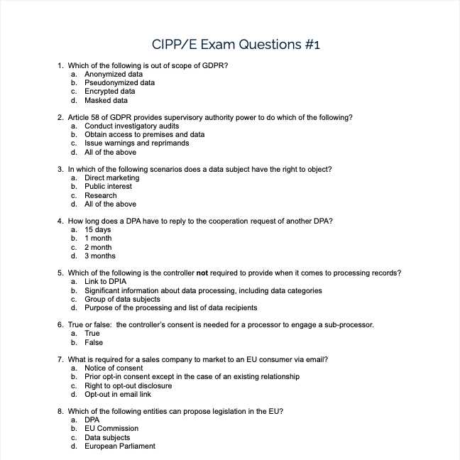 Download CIPP E Exam Questions in PDF Format Cipp e exam questions pdf