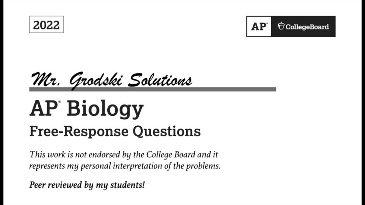 Ap-biology-exam-answers ap-biology-exam-answers