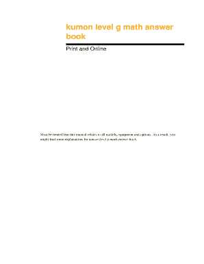 Unlocking the Potential of Kumon Math with the Answer Book Kumon math i answer book