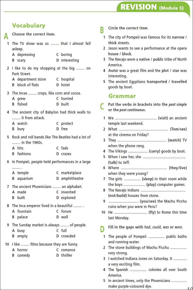 The Solution to I like the bus answer key