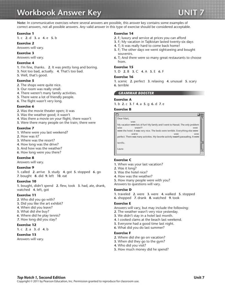 3. Use the answer key for self-assessment