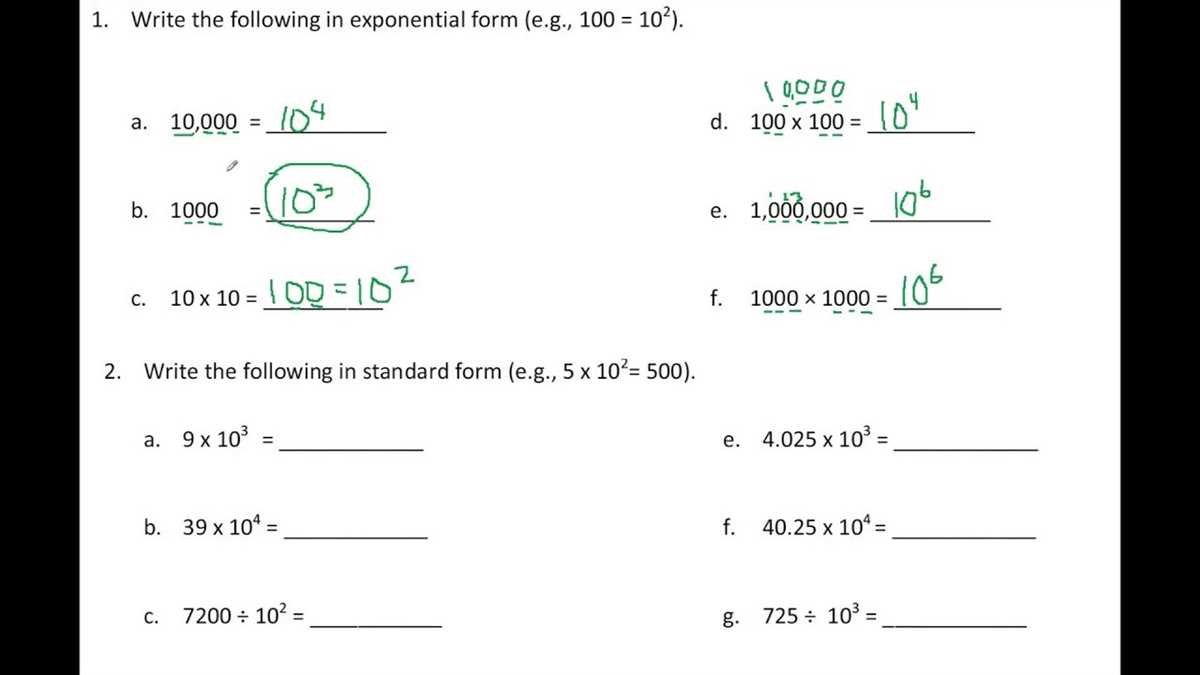 Lesson 1 Problem Set Answer Key