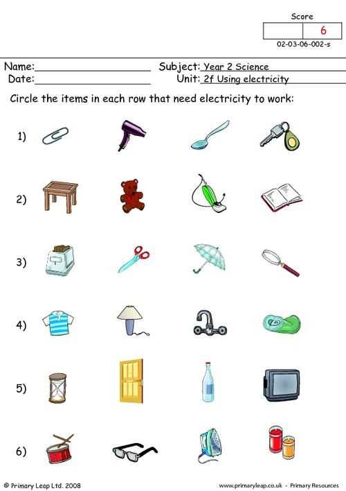 Mad electricity worksheet answers