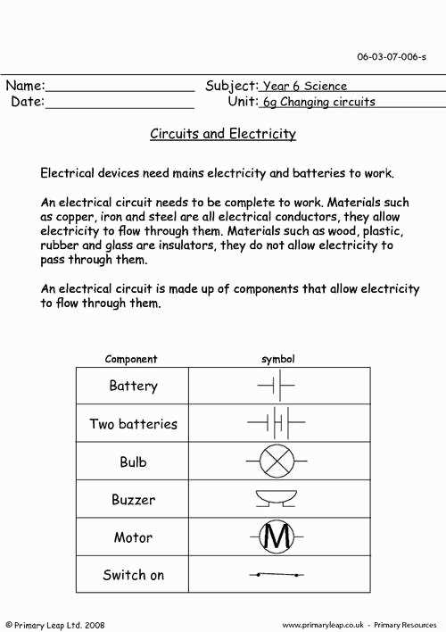 Key Points in Understanding Mad Electricity Worksheet Answers