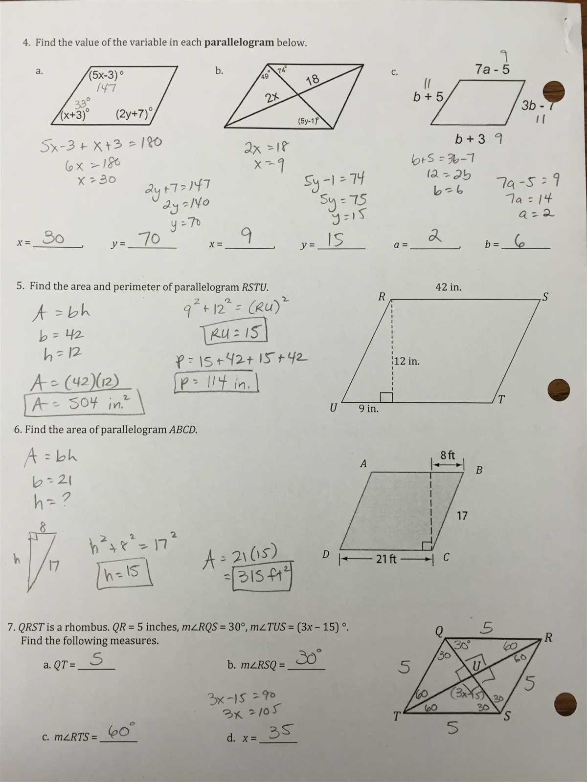 Unlocking the Secrets of Quadrilaterals - A Comprehensive Test Test on quadrilaterals