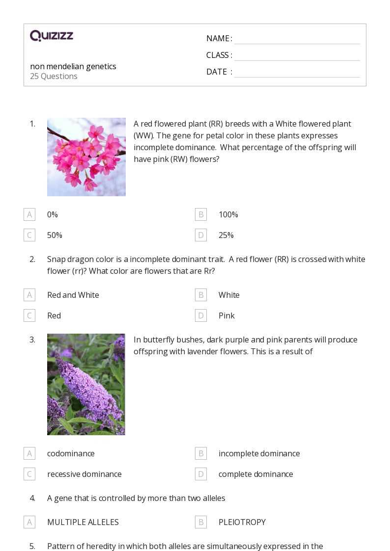 Applications of Non-Mendelian Genetics