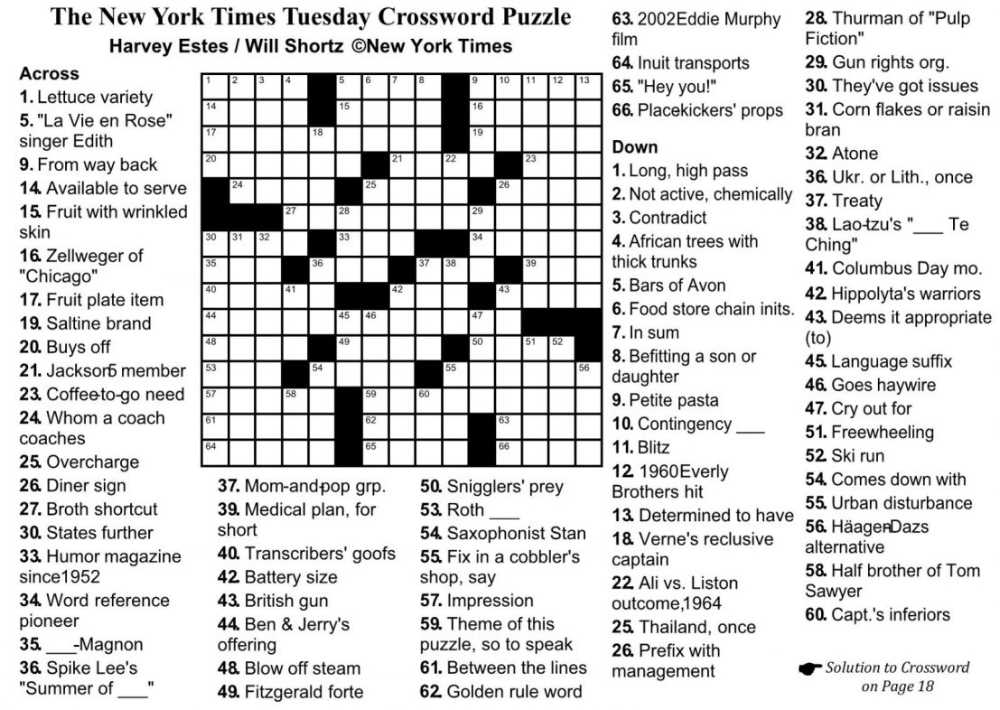 Quadratic crossword puzzle answer key