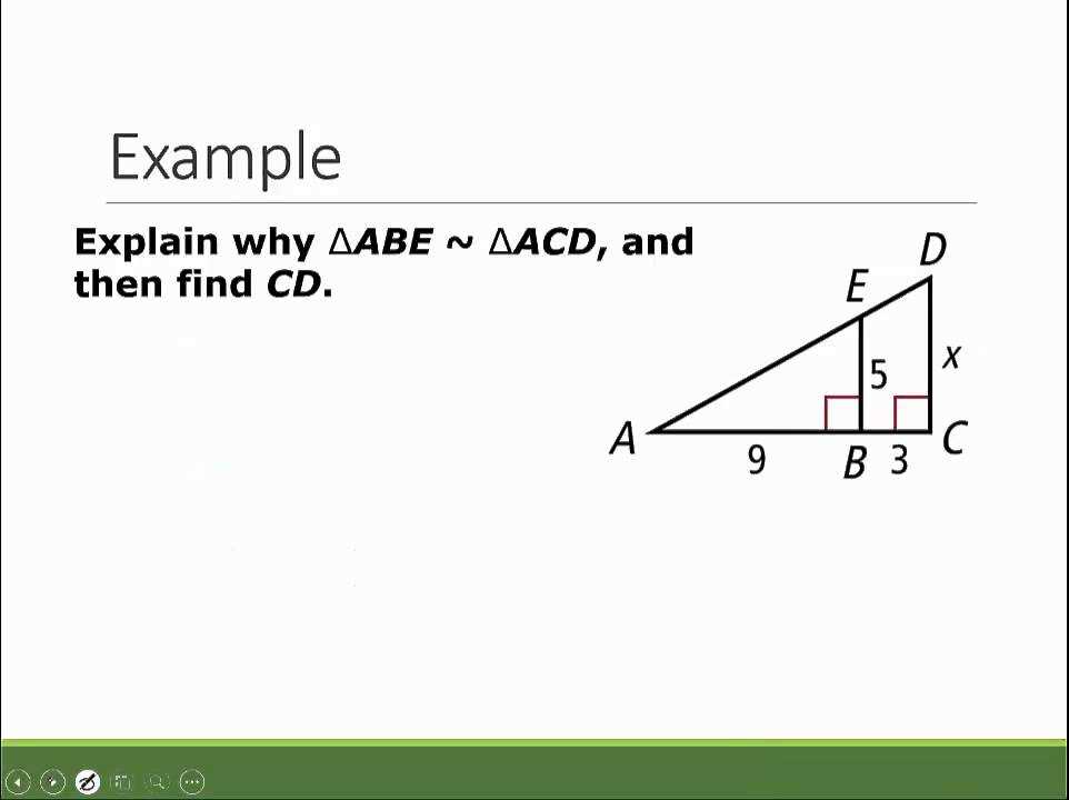 3. Incorrectly applying the similarity criterion: