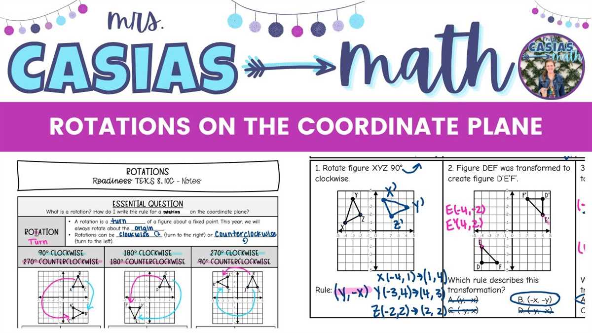 Rotations on the coordinate plane homework 4 answers