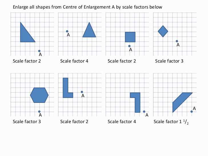 Scale factor worksheet answer key