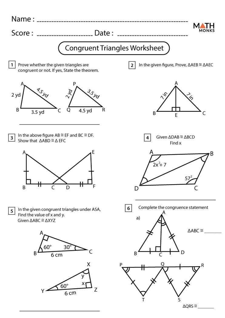 Congruent triangles snowflake activity answer key pdf