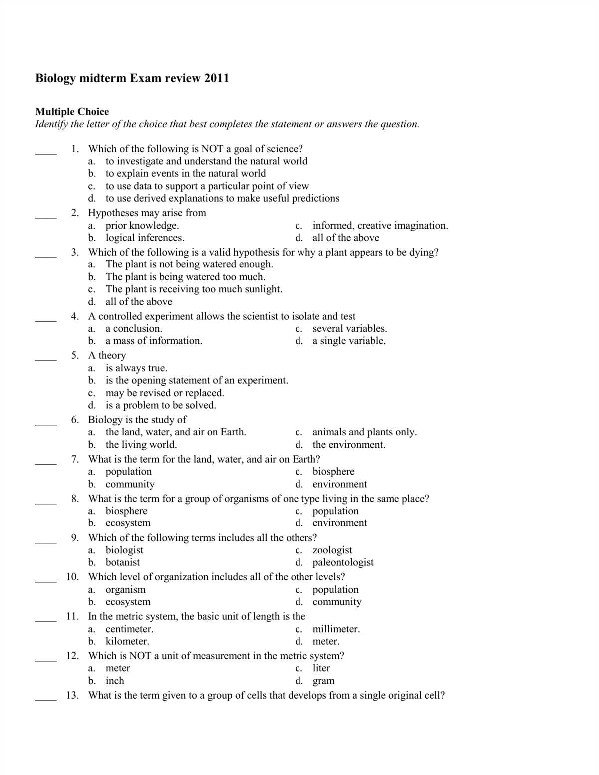 chemistry-midterm-exam-answer-key