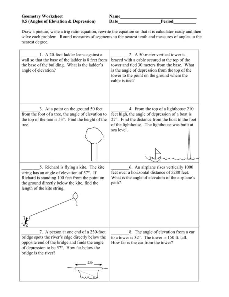 Real-life Examples of Angles of Elevation and Depression