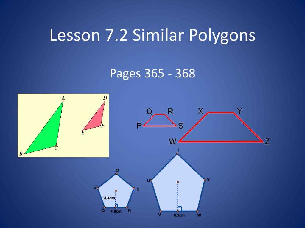 The Ratio of Corresponding Sides