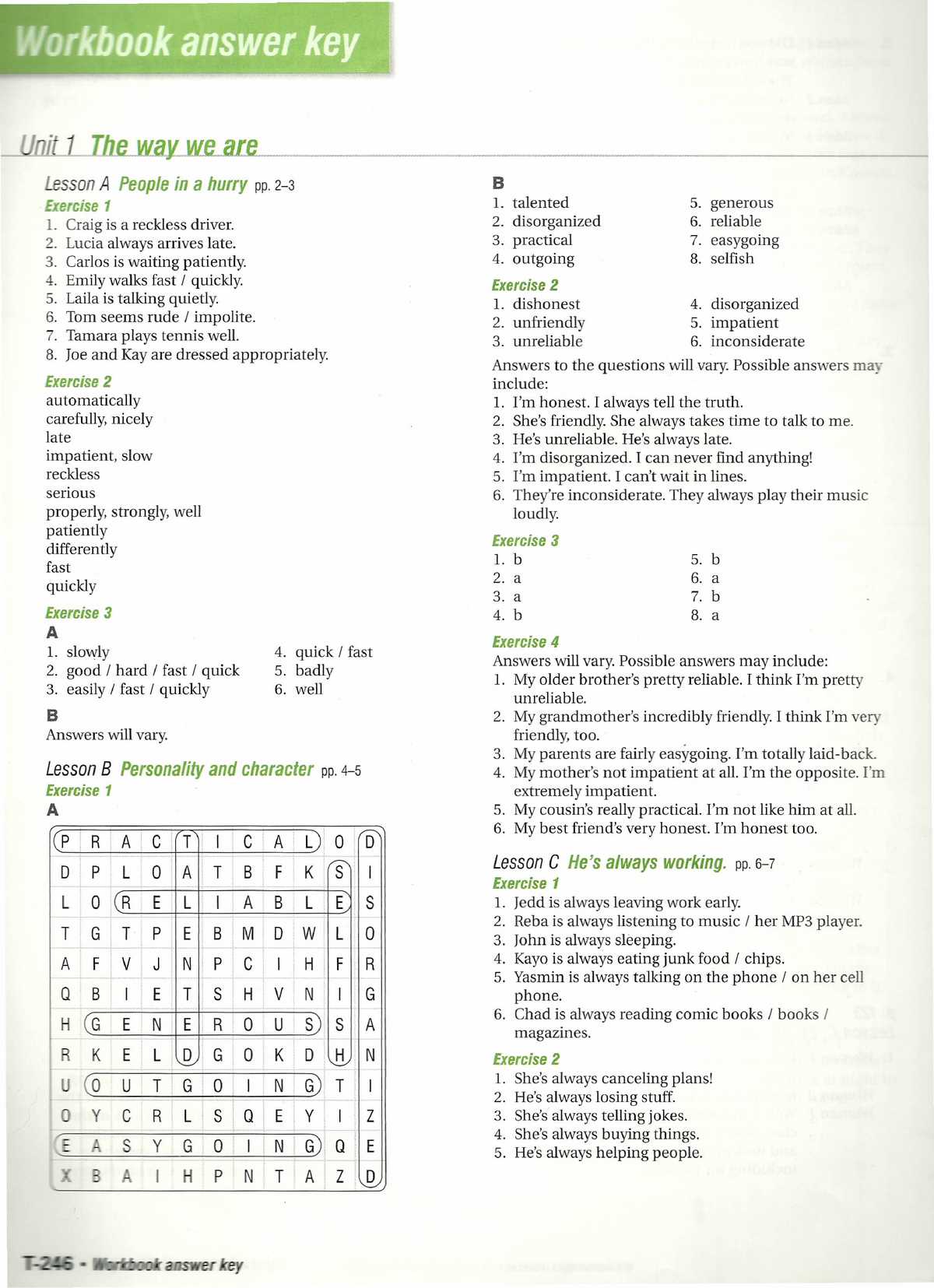 Section 3: Where to Find the 100 Pics Answer Key