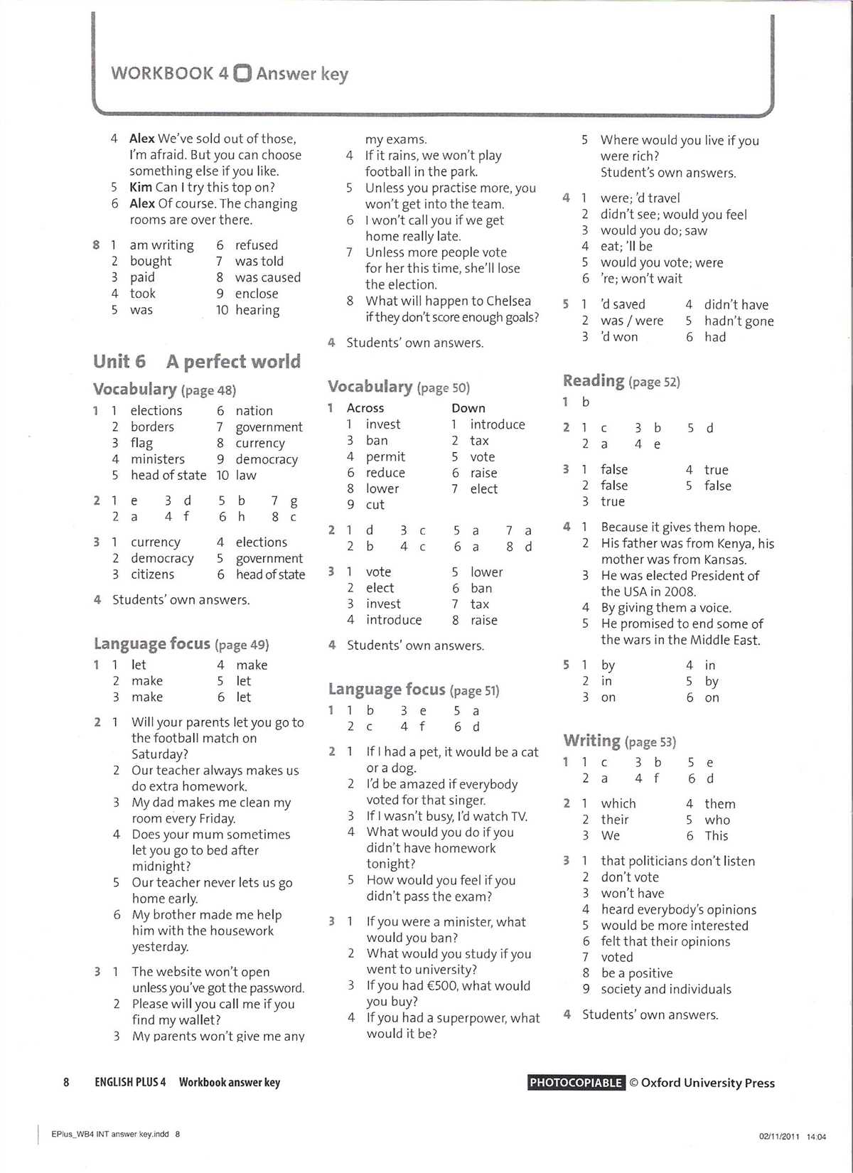 Where can you find the answers to your driver's ed workbook?