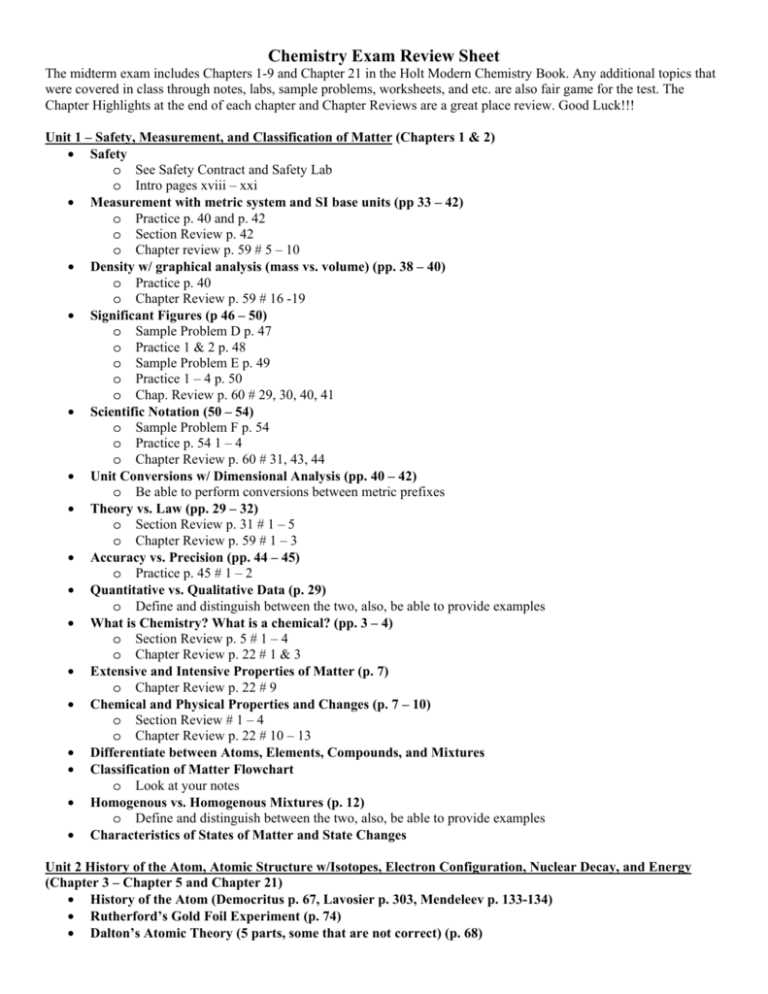 Bonding and Molecular Structure