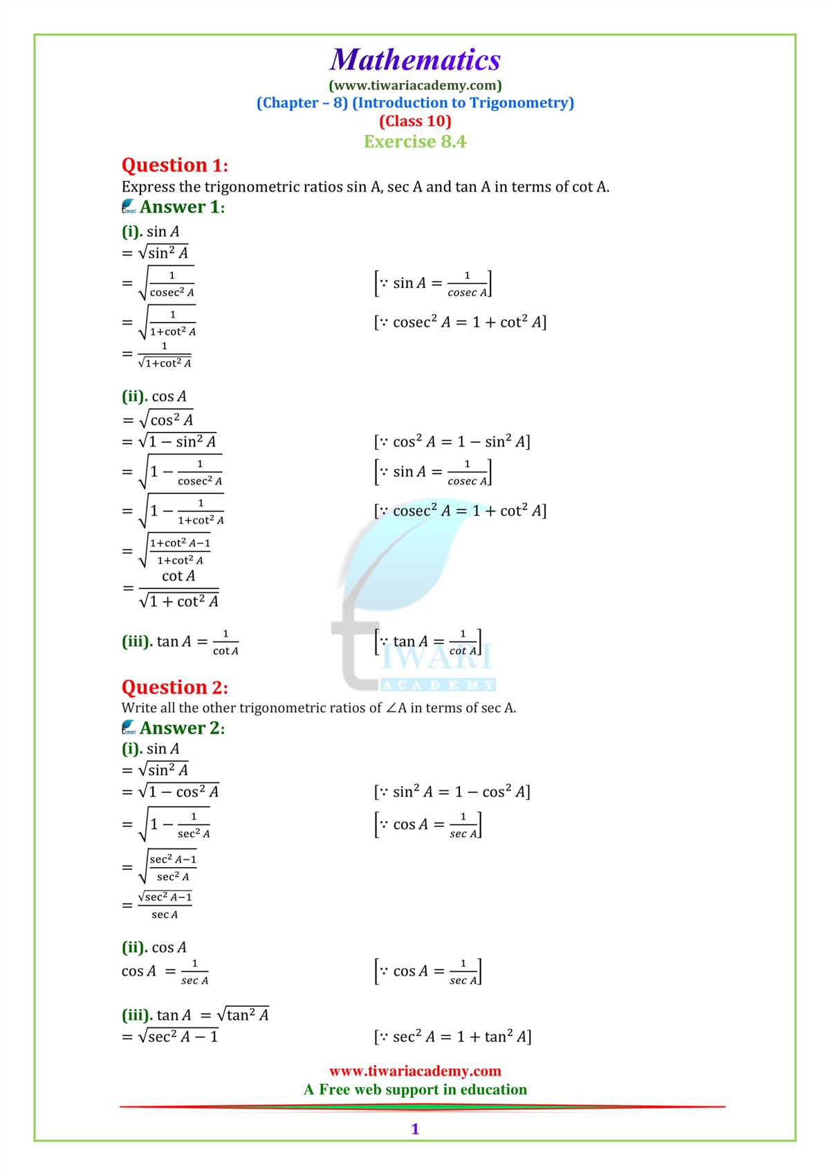 Common misconceptions about Mathnation Geometry Answer Key