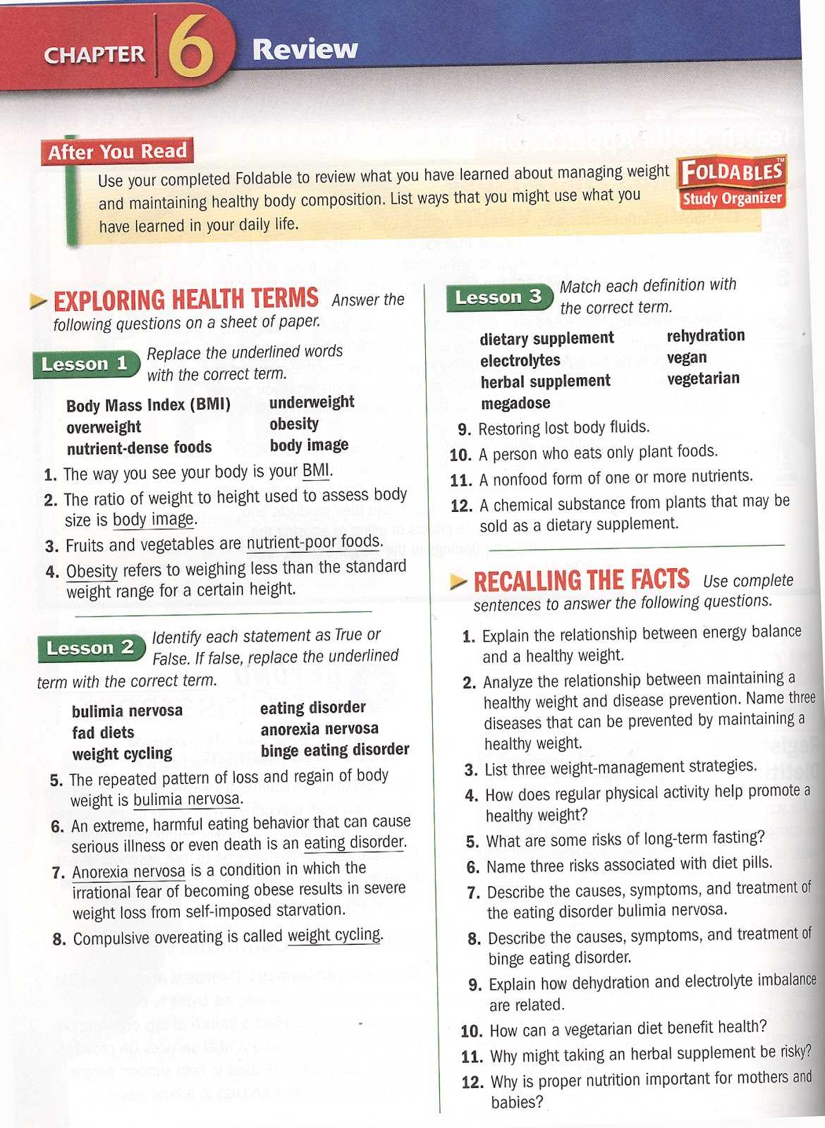  Exploring the Benefits of Using Glencoe Health Study Guide Answers 