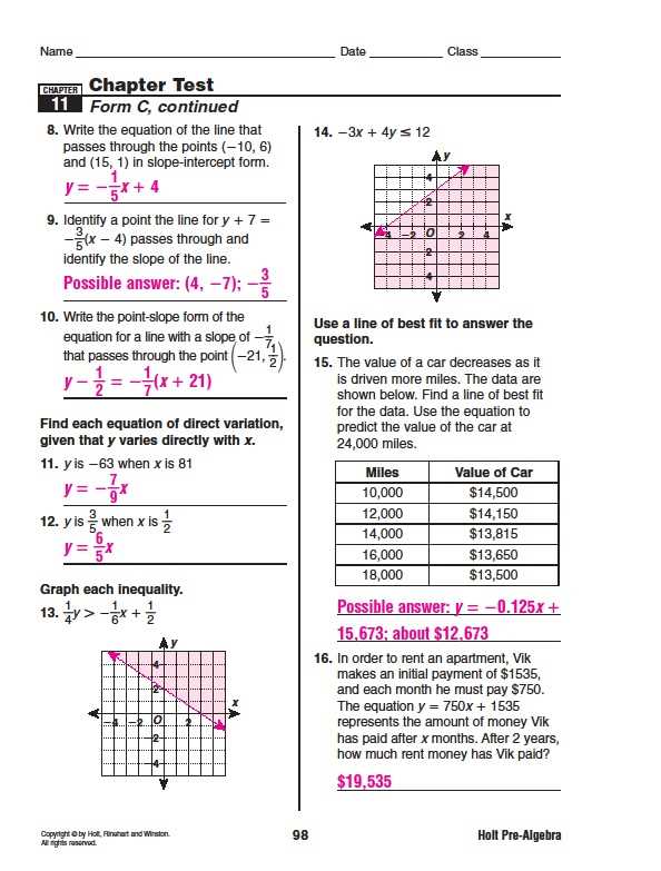 Tips for Solving Problems in Holt Geometry Chapter 9 Test Form B