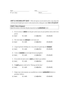 Mastering Unit 8 Vocabulary: The Definitive Answers Unit 8 vocab answers
