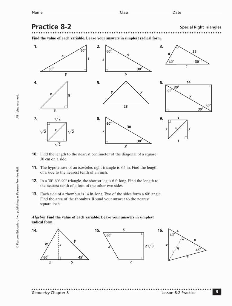 Formulas for area and perimeter