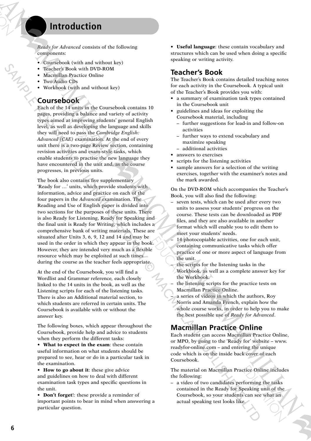 I ready answers level e