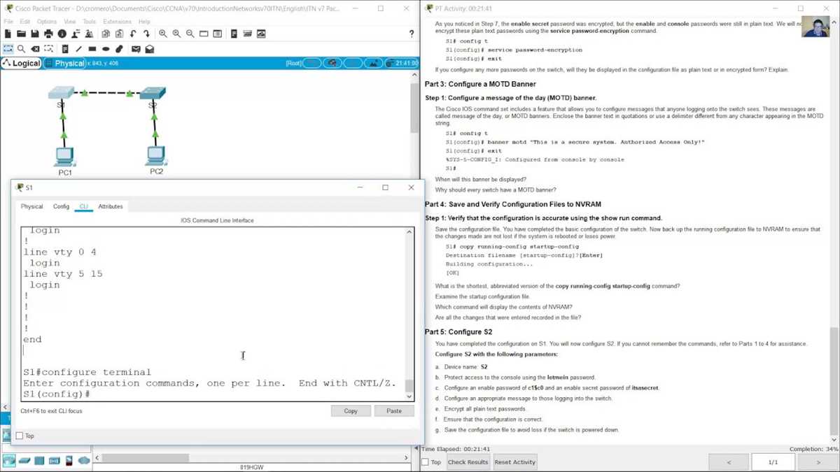 Educational Uses of Cisco Packet Tracer