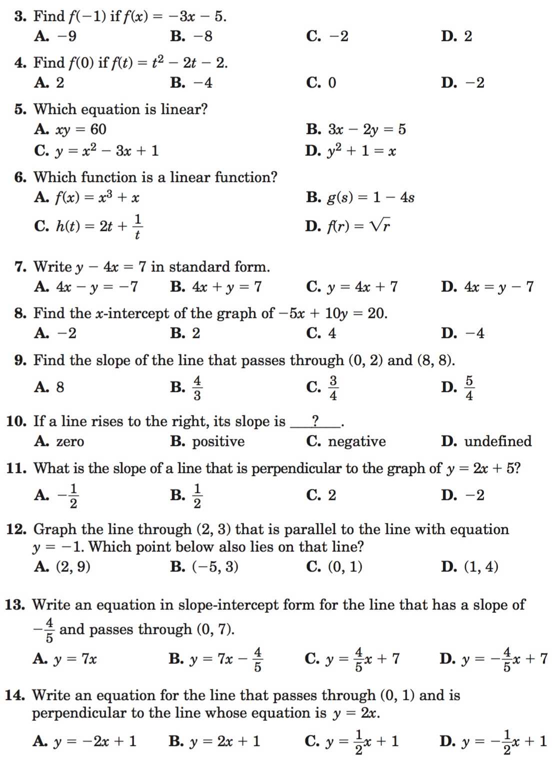Exponential Functions