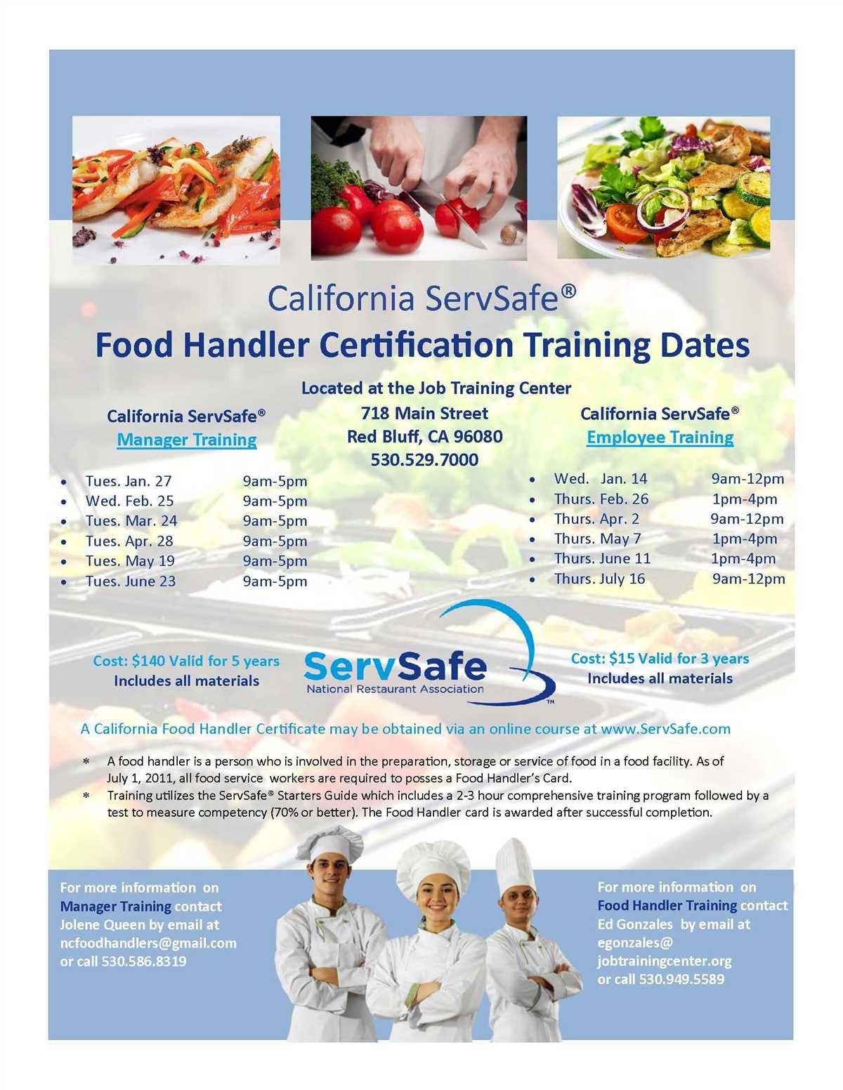 Common Questions and Answers about the ServSafe California Food Handler Online Course