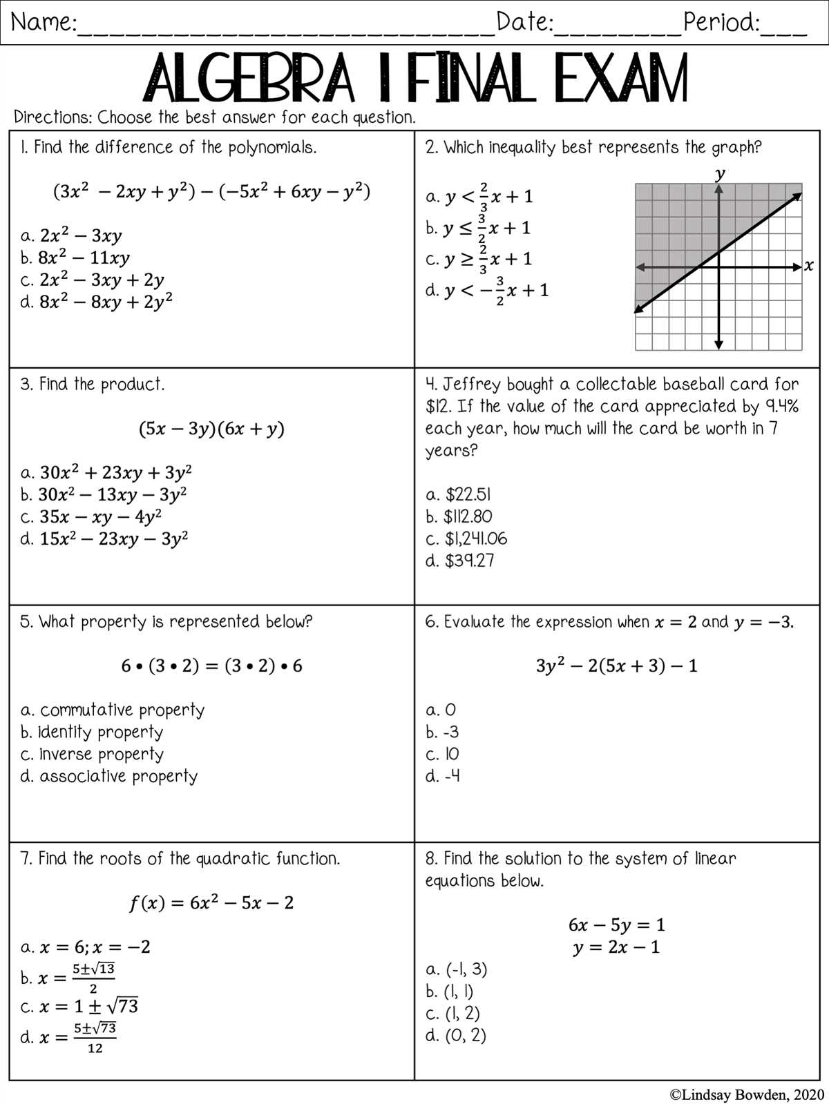 Benefiting from the Parcc Algebra 1 Practice Test Answers