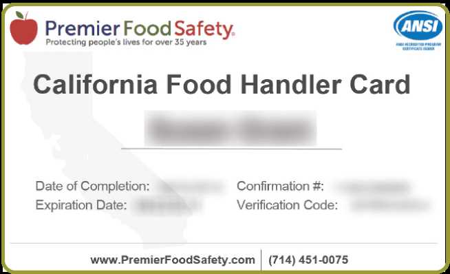 What is a Food Handlers Card?