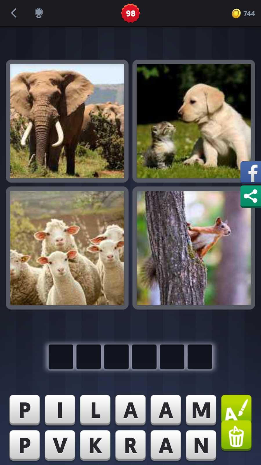 How to Find 6-Letter Answers for 4 Pictures 1 Word