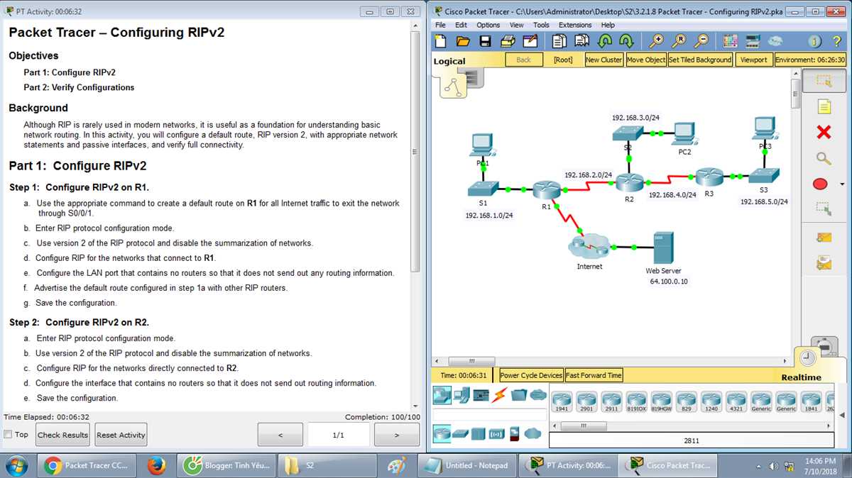 Enhancing your networking skills with Packet Tracer