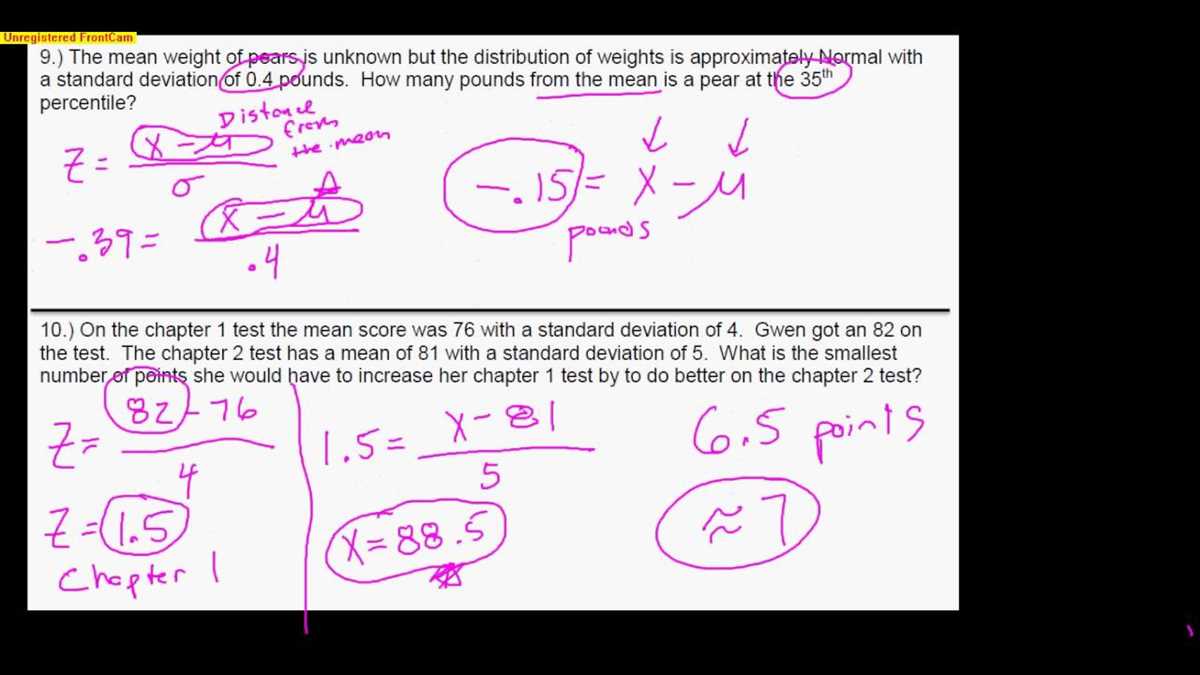 Ap statistics chapter 6 homework answers