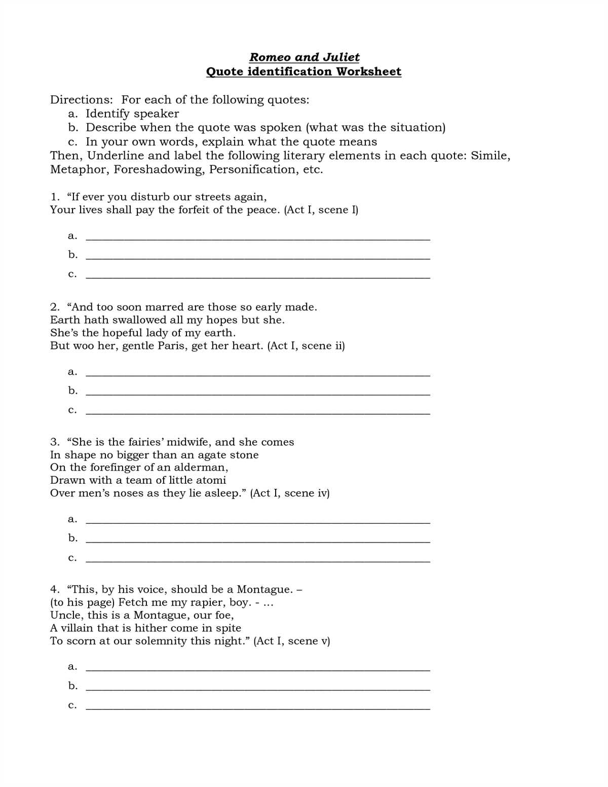 Romeo and juliet act 2 questions and answers