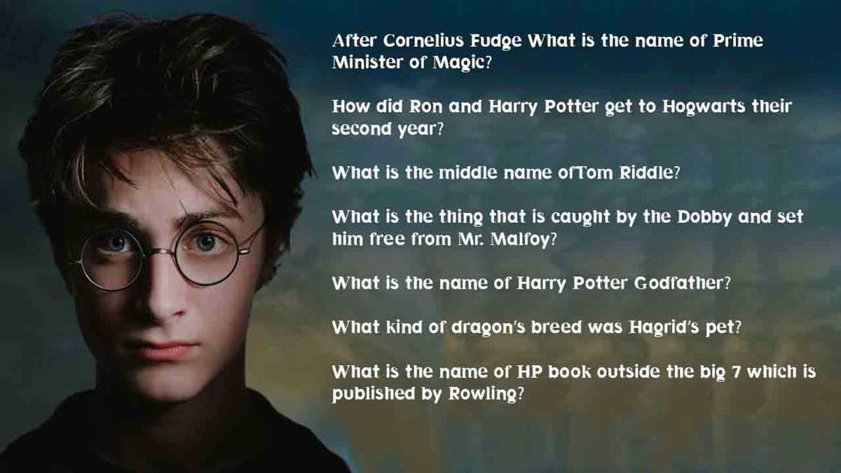 Question: Who is the author of the Harry Potter series?