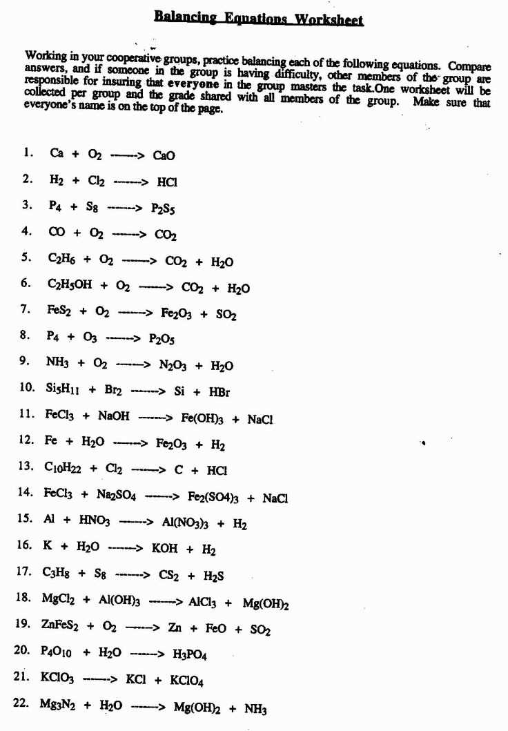 Common challenges in balancing equations