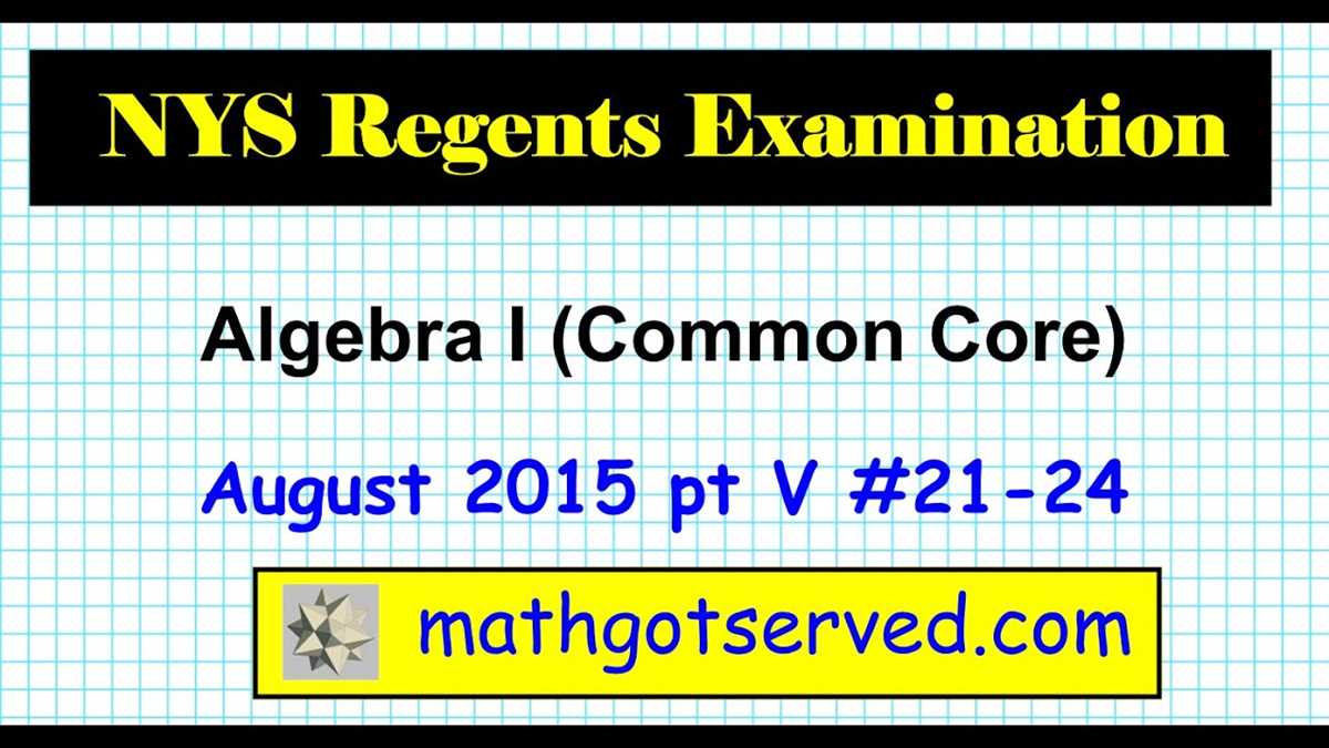 Unraveling the Mysteries: Unveiling the Answers to the Algebra 1 Regents August 2026 Exam Algebra 1 regents august 2026 answers
