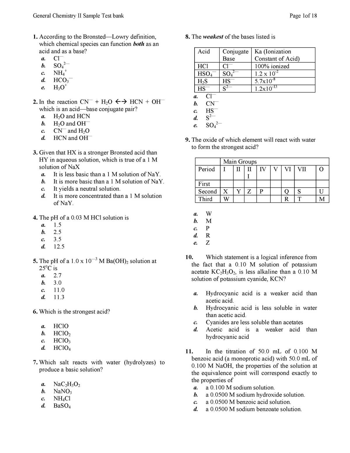 Stoichiometry and Chemical Equations