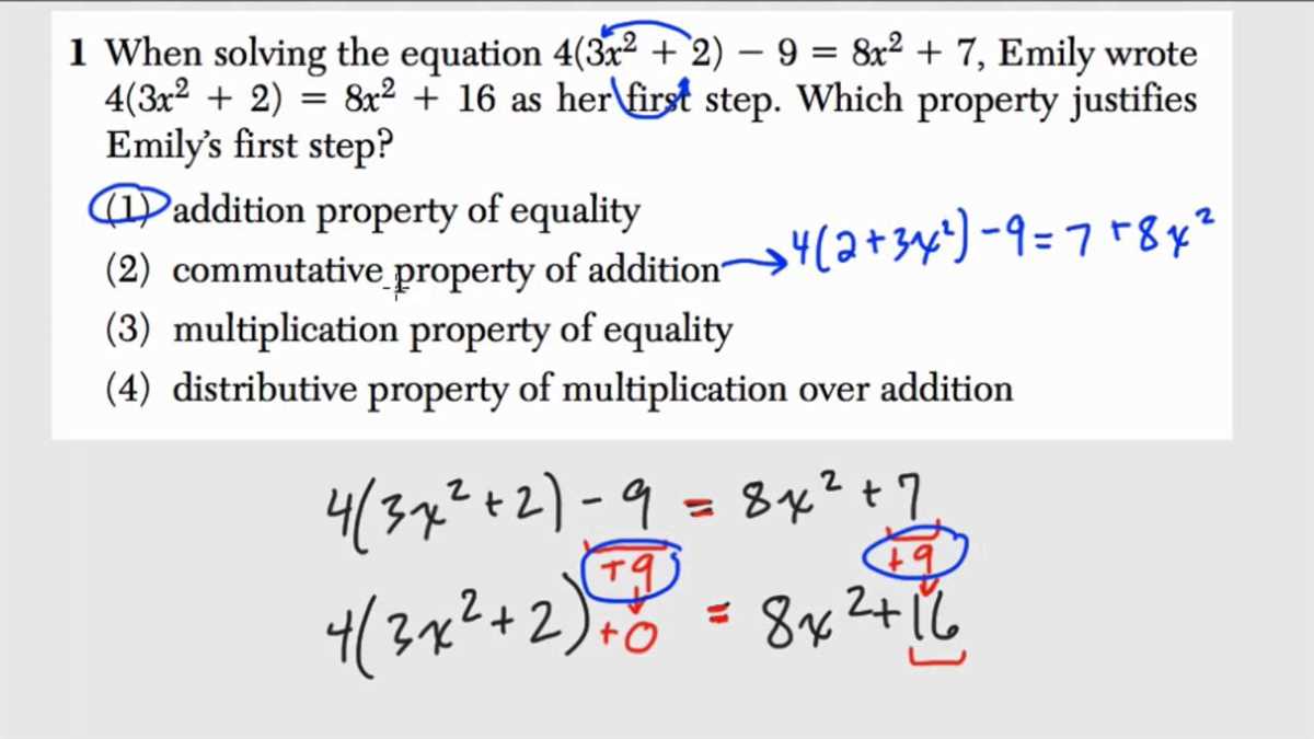 Explanation of the Answer Key for the Algebra 2 Trig Regents June 2012 Exam