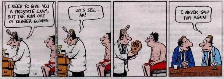 Anatomy Meets Comedy: Hilarious Illustrations of Prostate Exams